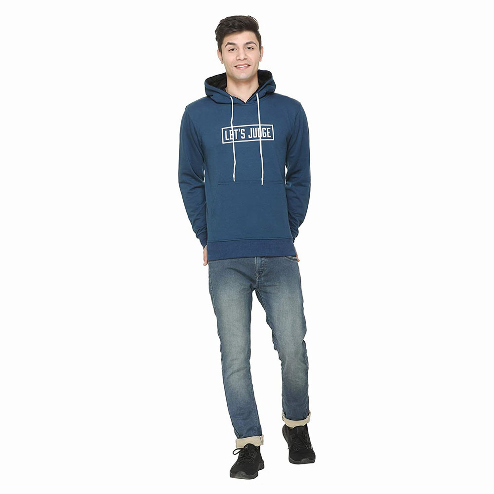 New Arrival Custom Wholesale Blank 300 Gsm Heavyweight 100% Cotton Fleece Pullover Men Hoodie In Bulk
